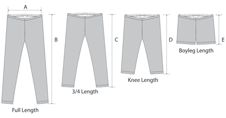 Girls Basics Range Leggings - SEW BY PATTERN PIECES